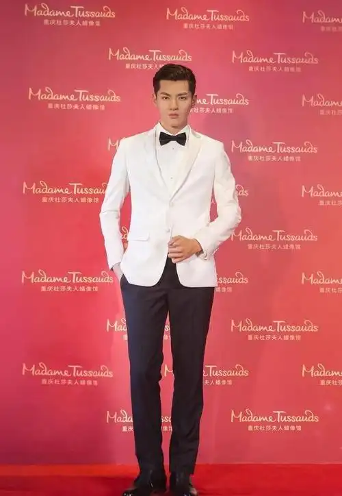 这可把一众粉丝给馋坏了,争先恐后的奔向蜡像馆和吴亦凡蜡像合影.