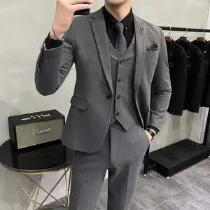 西装暴徒大码男士新郎结婚礼服轻熟风商务职业帅气西服上衣男休闲