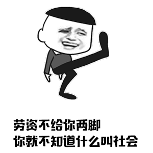 不给你两脚你就不知道什么叫社会gif动图_动态图_表情包下载_soogif