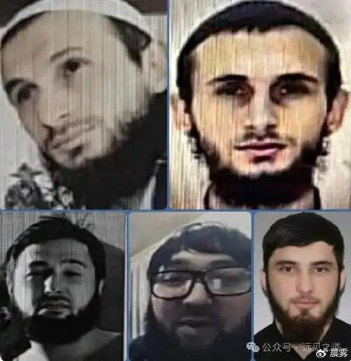 俄罗斯媒体公布了安装在音乐厅的摄像机拍下的几名袭击者的头像.