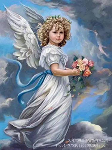 钻石画diy云端小天使 树脂满钻 礼品 厂家直销 诚招代理 支持代发