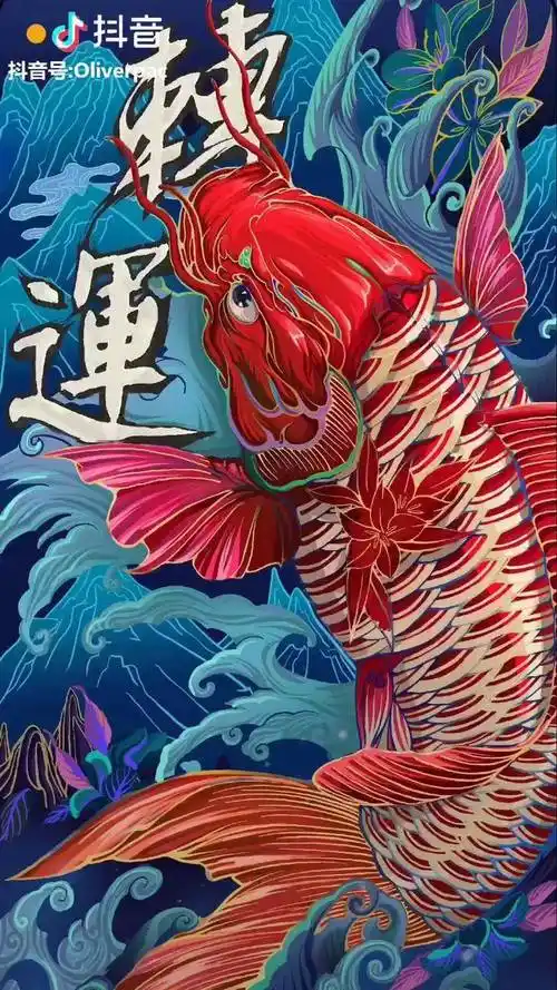 再发一次这个是无边的开运鲤鱼哦安卓可以用哒壁纸壁纸动态壁纸动态