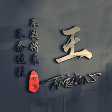 王字图片头像