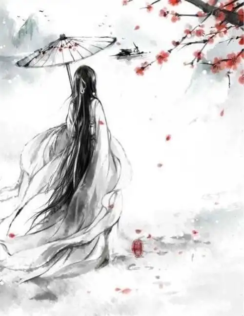 唯美古风女子背影.图/网络【侵删】