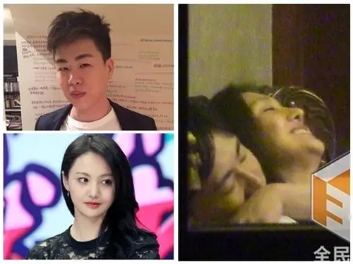 胡彦斌因热吻郑爽爆出恋情.(图/翻摄胡彦彬,郑爽吧,全民星探微博)