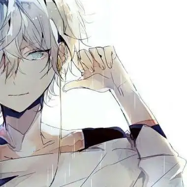 二次元高冷侧脸男头像,动漫头像图片