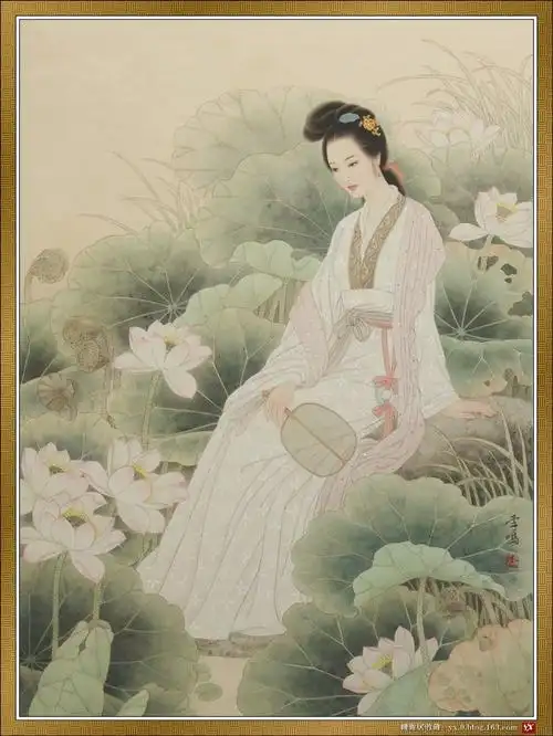 【ps素材】一组精美中国古典工笔人物绘画(二)