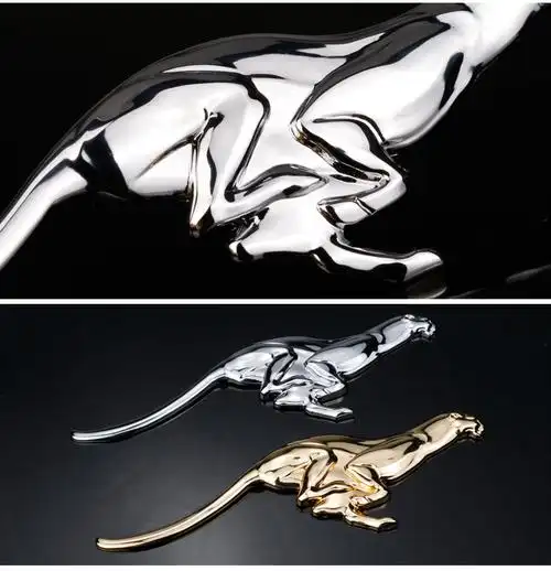 猎豹车标3d立体金属捷豹美洲豹子叶子板车身标后尾侧标汽车装饰贴