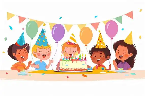 卡通生日蛋糕元素