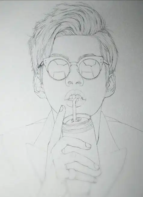 卡通人物简笔画吴亦凡