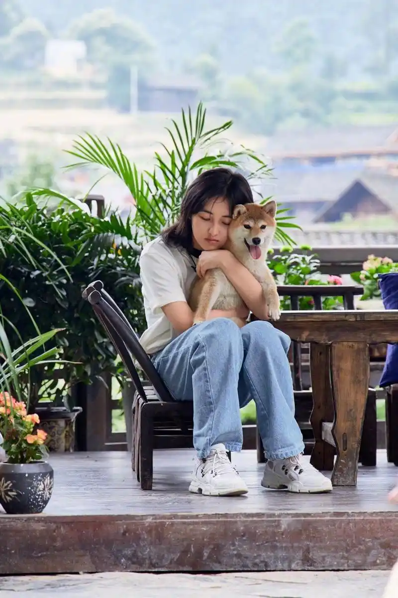 张子枫抱狗姿势,图一总结起来就是和大老爷们比,妹妹兜住锅的小jiojio