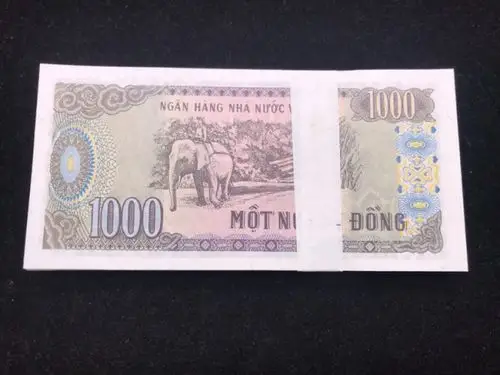 越南盾面值1000元外币百连号《冠号编号随机发货》