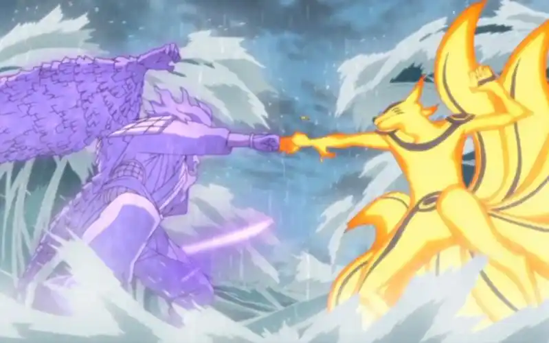 须佐能乎vs仙术九尾!(鸣人与佐助的终结谷之战)一生之敌!