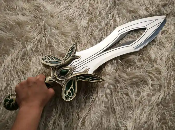 hcmy刀塔dota2周边虚空蝴蝶剑1比1全金属武器模型礼物包邮未开刃