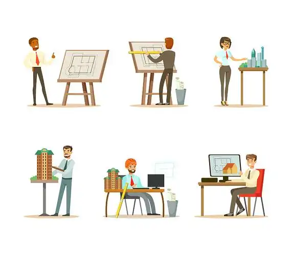 年轻建筑师卡通