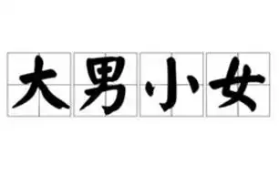 大男小女是什么意思_大男小女怎么读_拼音_典故_解释