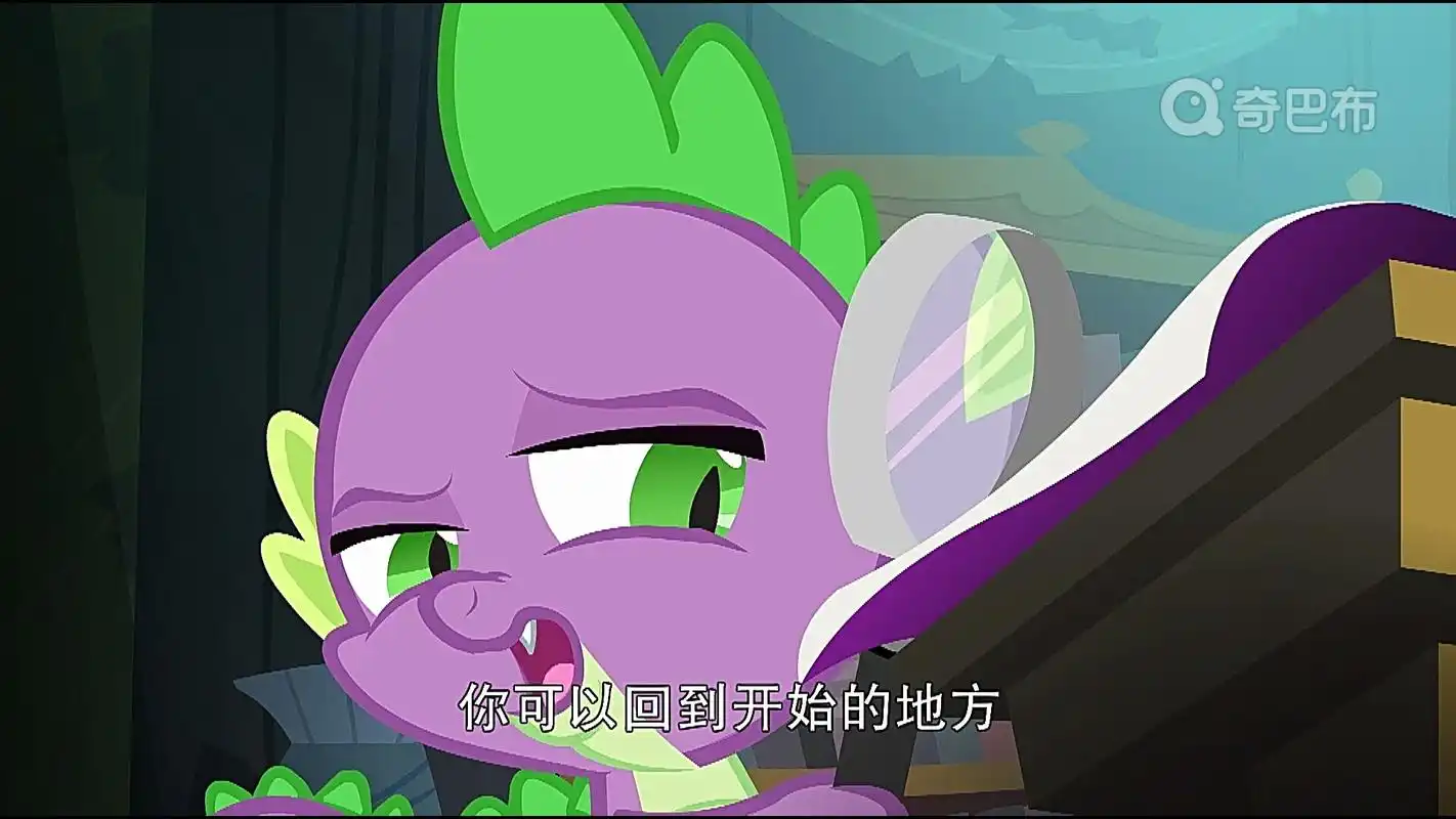 小马宝莉中主角是怎么看书的?紫悦趴着看,穗龙要用放大镜来看!