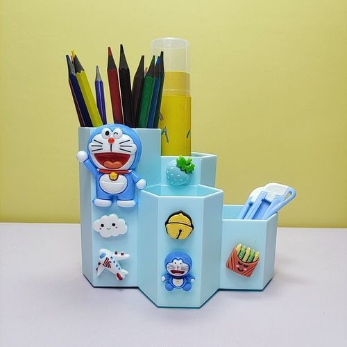 儿童卡通创意个性桌面小学生笔筒少女心多格高中男女生放笔收纳盒四格