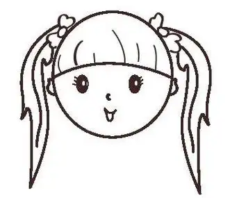 自画像简笔画女生