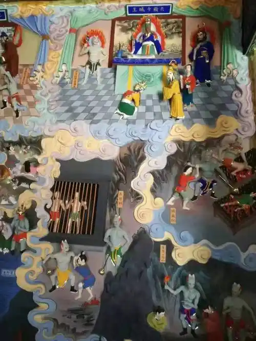 厂家定做大型佛像神像阎罗王十八层地狱玻璃钢彩绘佛像生产加工图片