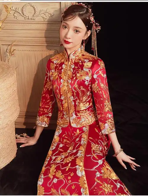 秀禾服春 五福款无 s品牌: 黛楼(dailou) 商品名称:高端轻奢贵夫人