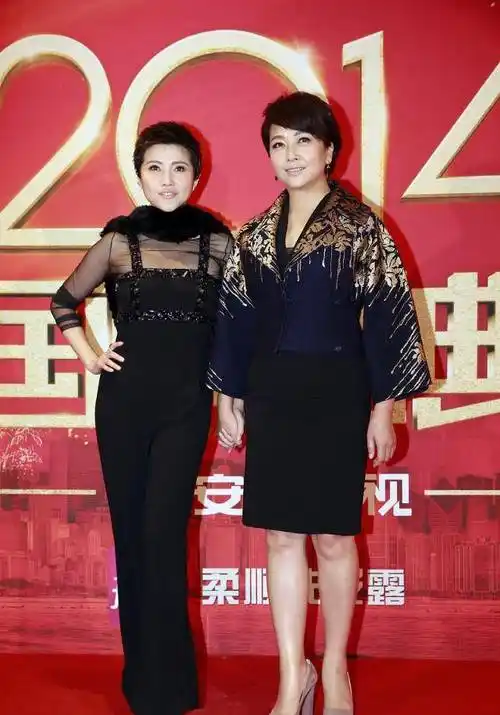 江珊红毯造型真洋气,穿黑上衣搭"斑马纹"长裙,气质优雅又大方_显得