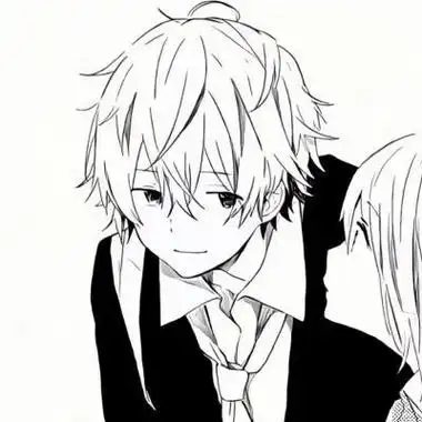 手绘情侣头像简约黑白一对你是我的唯一