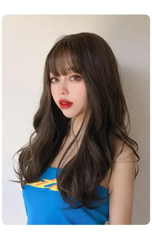 假发女长发长卷发大波浪微蛋蛋卷中长自然韩式发型中长发全头套式