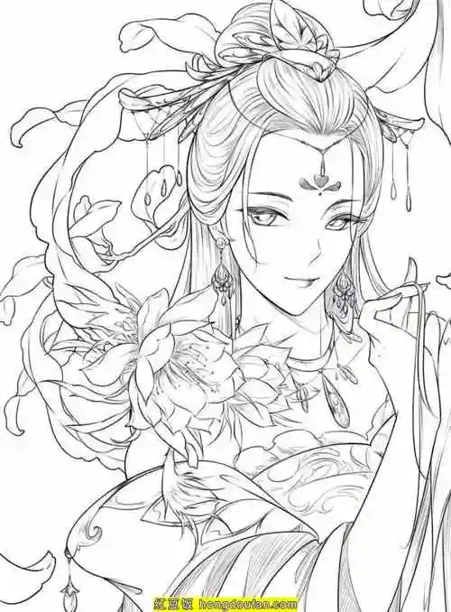 下载,专注力,二次元,免费,免费下载,公主涂色,动画片,卡通,古风,填色