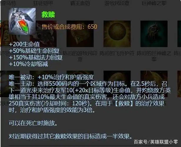 热门装备救赎,效果为10%