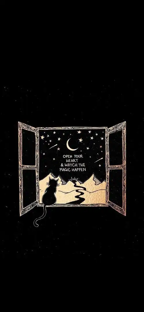 黑色壁纸 渐变纯色/手绘壁纸/聊天背景/小清新ins/油画插画/锁屏壁纸