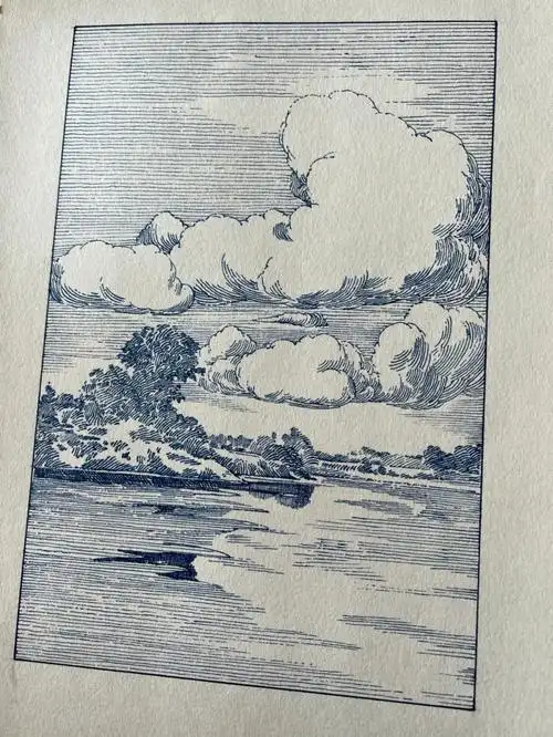 用简单的线条画一个简单的风景