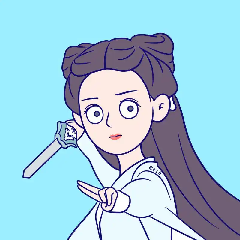 赵丽颖 角色漫画 卡通插画 手绘头像 q版 还有一张在vb里9315取图