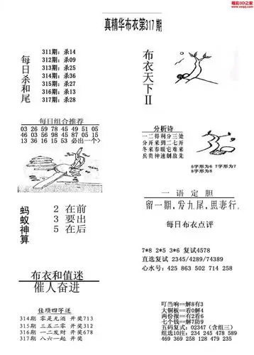 3d16317期真精华布衣天下123456_3d布衣图库_3d之家