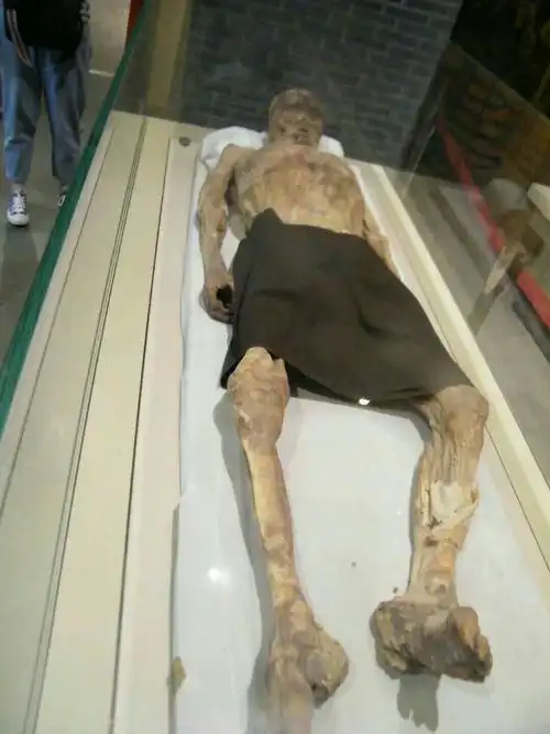 31大美新疆之行…… 写美篇   这是一具年份较晚的唐代干尸,他叫张雄