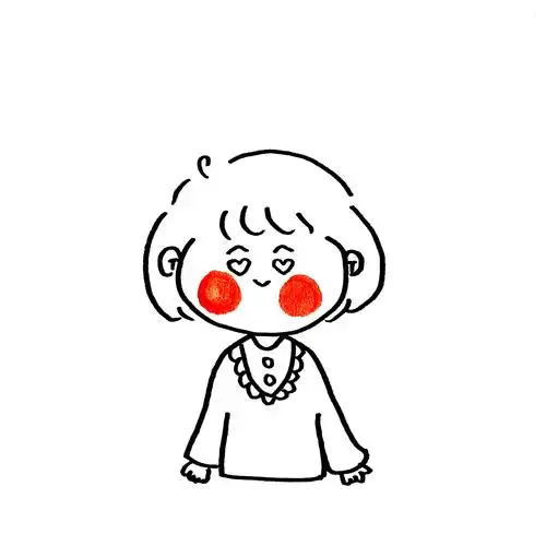 人物肖像画简笔画 人物肖像画简笔画小女孩