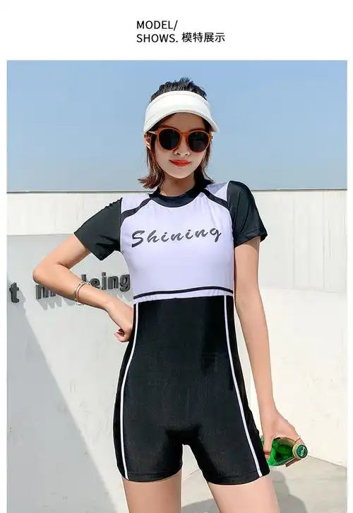 女士专业游泳衣短袖竞技游泳训练游泳馆平角泳装工厂直销092880