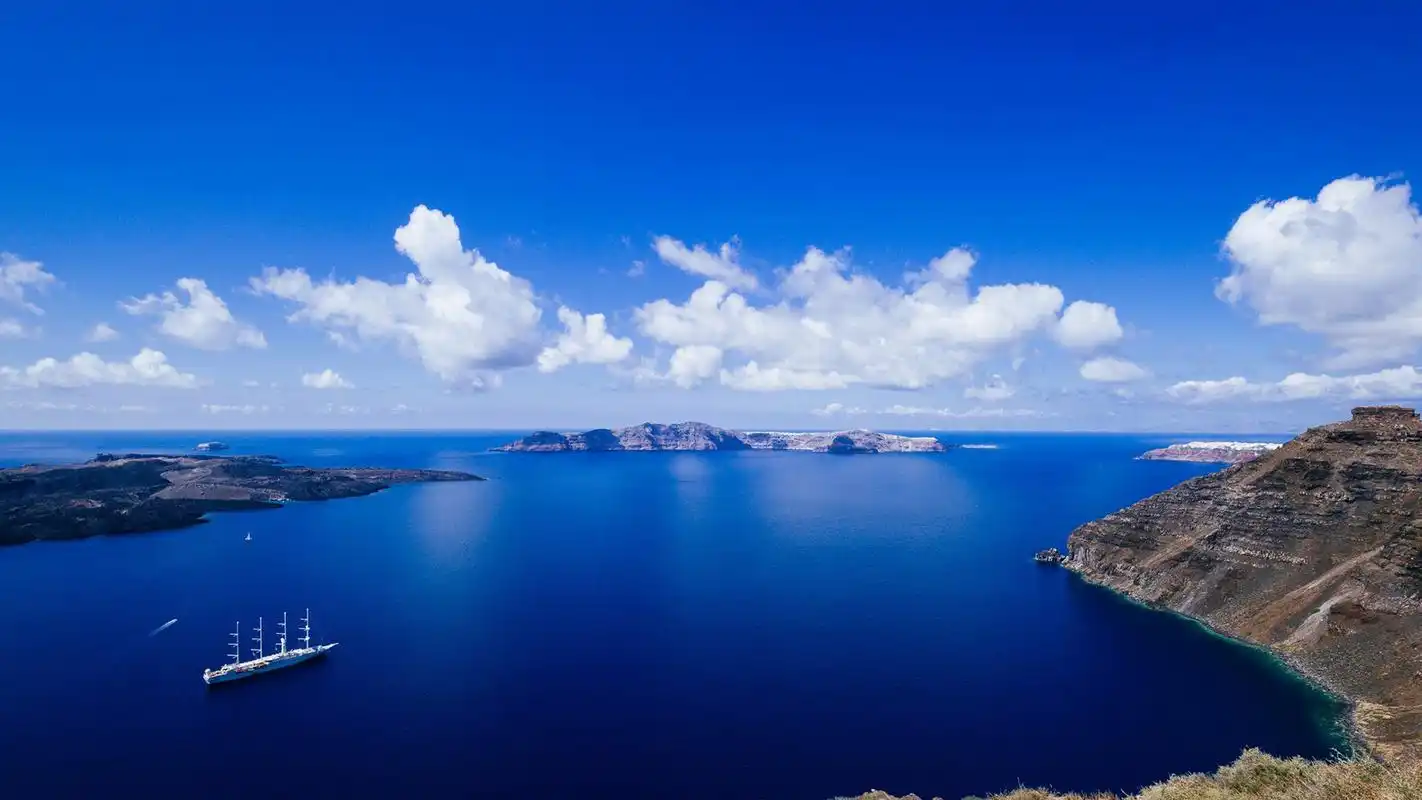 爱琴海浪漫迷人的自然风景高清图片桌面壁纸