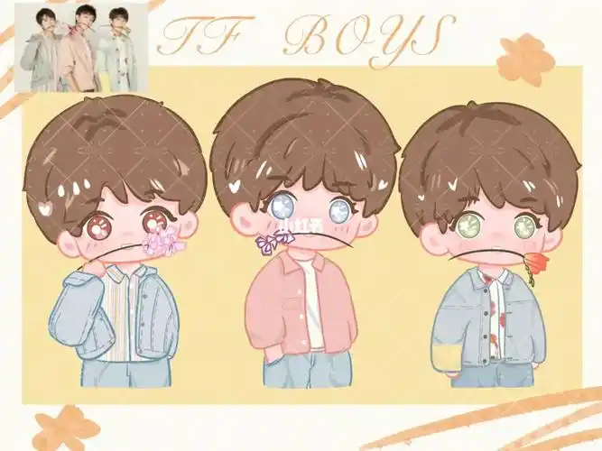 q版客单展示三小只