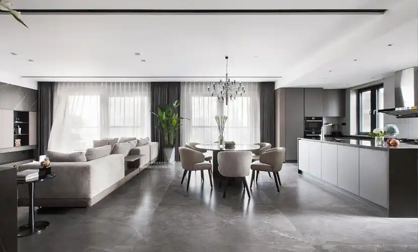 300m05灰咖色调现代轻奢衍生