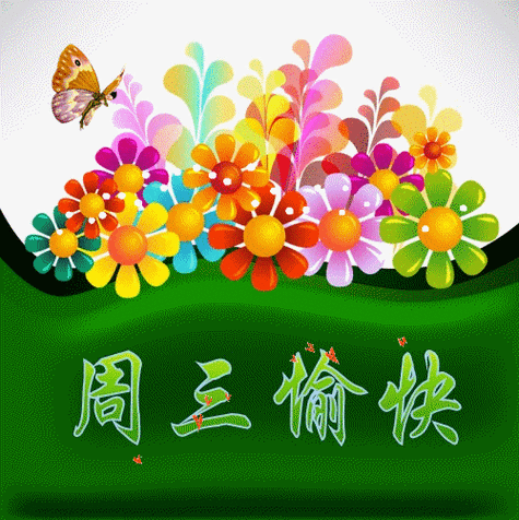 周三早上好,送你美好的祝愿,愿你好运连连;事业圆圆!