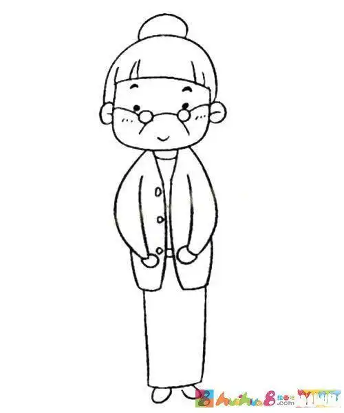 怎样用简笔画表示年轻的和老的