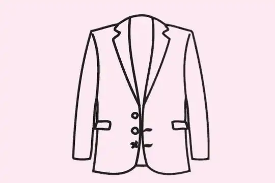 男士西装简笔画