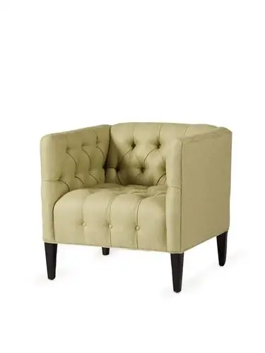 经典美式风格布艺休闲沙发单人沙发