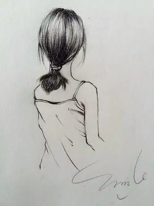 手绘-花瓣网|陪你做生活的设计师 | 素描母亲背影