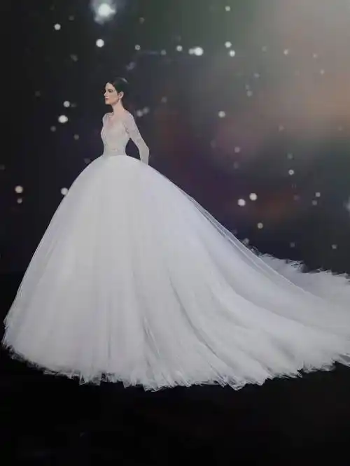 趋势| 2024年纽约婚纱周最新流行趋势,40套blingbling