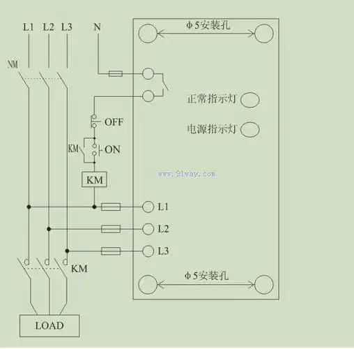 rd6-e断相与错相保护器接线图