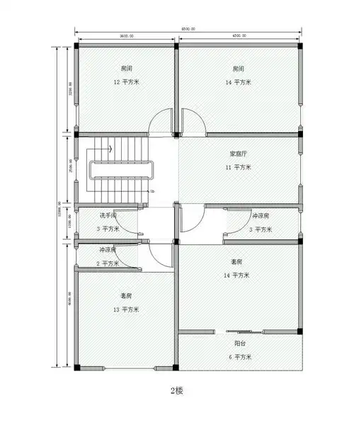 准备在农村建2层半的房子,8x12米,自己设计好了平面图,请大仙指点!
