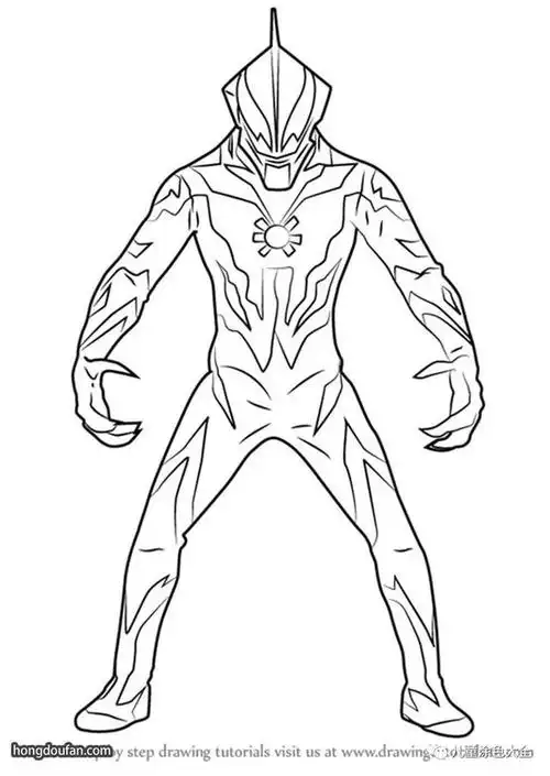 诺亚奥特画法曼,奥特曼简笔画图片大全贝利亚,奥特曼简笔画图片大全