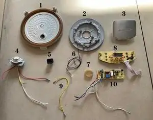 拆机松桥电饭煲配件mrc-cs0409l发热盘 可拆盖组件 电源板 灯板